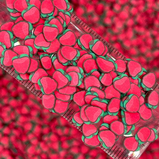 FAKE 5MM Red Lychee Fruit Polymer Clay Sprinkle (NOT EDIBLE) D22-25