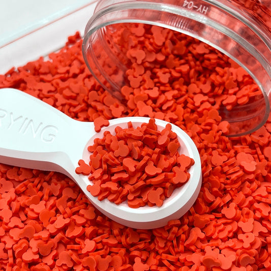 FAKE 5MM Red Mouse, Animal Polymer Clay Sprinkle (NOT EDIBLE) D31-10