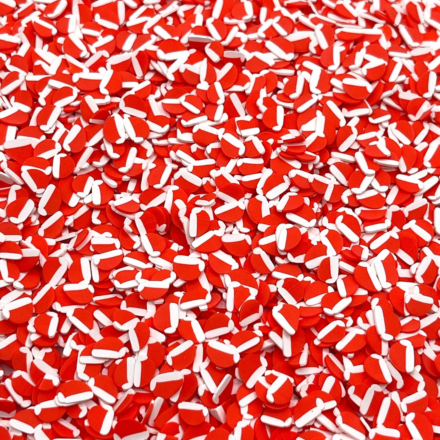 FAKE 5MM Red Santa Claus Hat Polymer Clay Sprinkles (NOT EDIBLE) D23-05