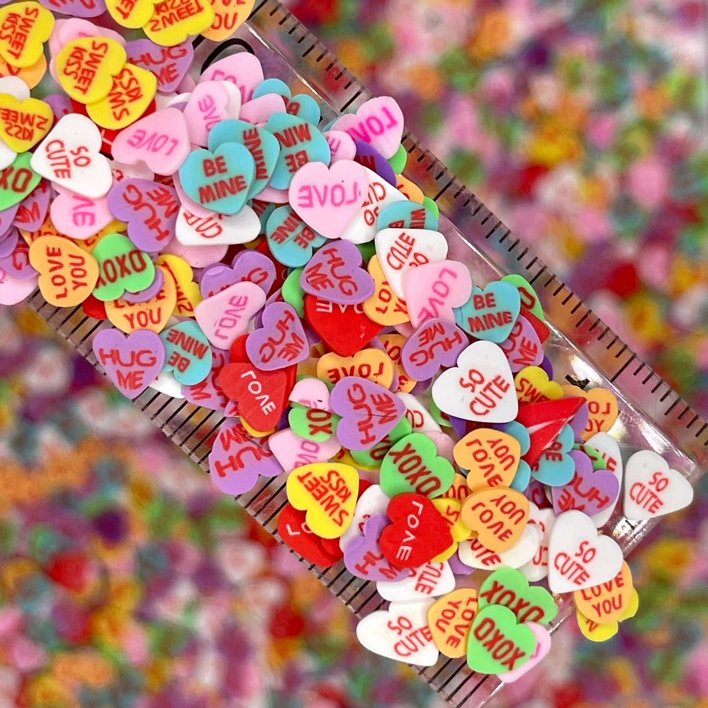 FAKE 5MM Valentine's Day Candy Polymer Clay Sprinkle (NOT EDIBLE) D11-11