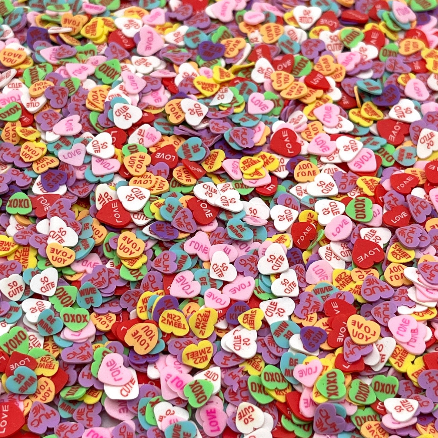 FAKE 5MM Valentine's Day Candy Polymer Clay Sprinkle (NOT EDIBLE) D11-11