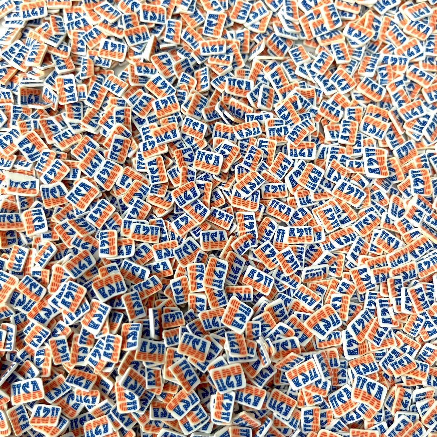 5mm USA Themed Letter Block Polymer Clay Sprinkle (NOT EDIBLE) D47-16
