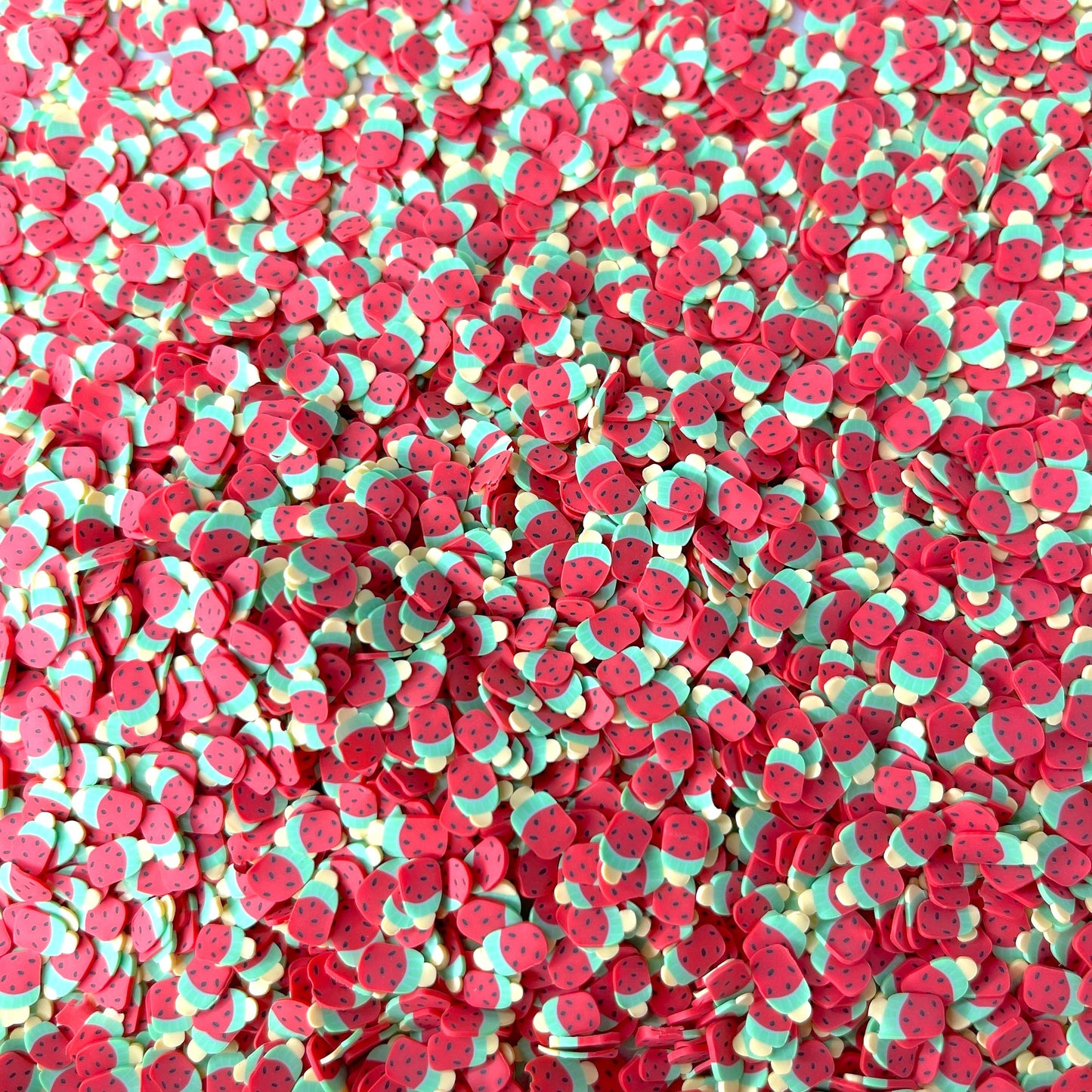 FAKE 5MM Watermelon Popsicle, Food Polymer Clay Sprinkle (NOT EDIBLE) D44-06