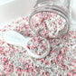 FAKE 5MM White Christmas Snowman Polymer Clay Sprinkle (NOT EDIBLE) D3-27