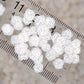FAKE 5MM White Rose, Floral Polymer Clay Sprinkle (NOT EDIBLE) D29-25