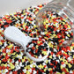 FAKE 5MM Black Yellow Mouse, Animal Polymer Clay Sprinkle (NOT EDIBLE) D31-06