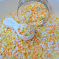 FAKE 5MM Yellow and Orange Star Polymer Clay Sprinkle Mix (NOT EDIBLE) D25-01