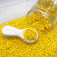 FAKE 5MM Yellow Crescent Moon, Space Polymer Clay Sprinkles (NOT EDIBLE) D33-13