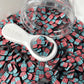 FAKE 5MM/10MM Blue Red Eraser, School Polymer Clay Sprinkle (NOT EDIBLE) D39-12