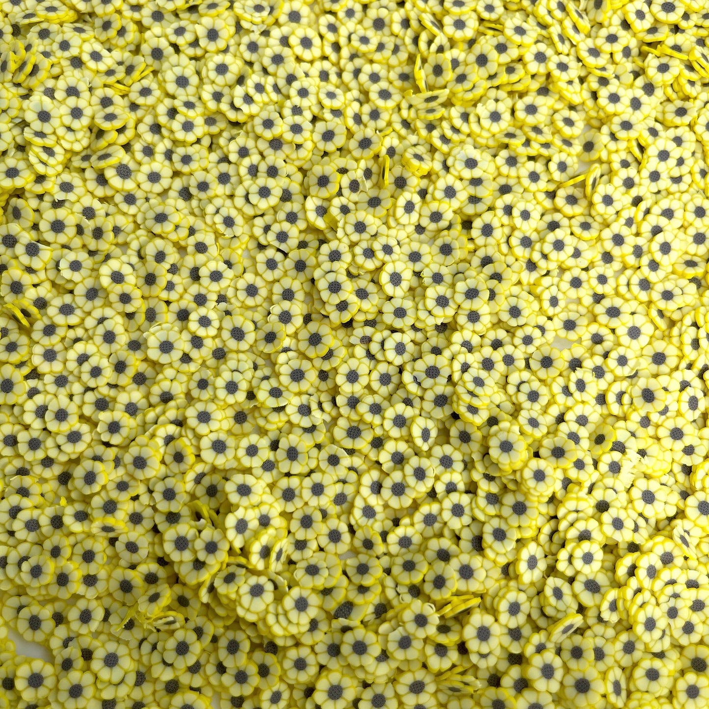 FAKE 5MM/10MM Bright Sunflower, Floral Polymer Clay Sprinkle (NOT EDIBLE) D29-02