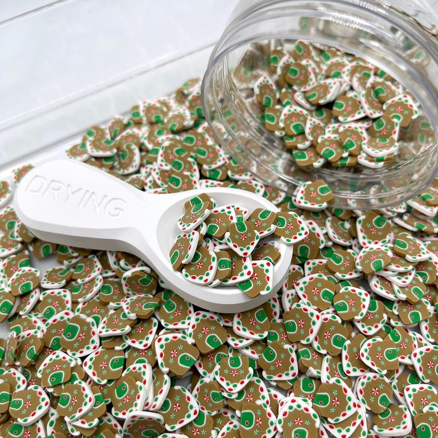 5MM/10MM Christmas Gingerbread Polymer Clay Sprinkle (NOT EDIBLE) D23-03/12