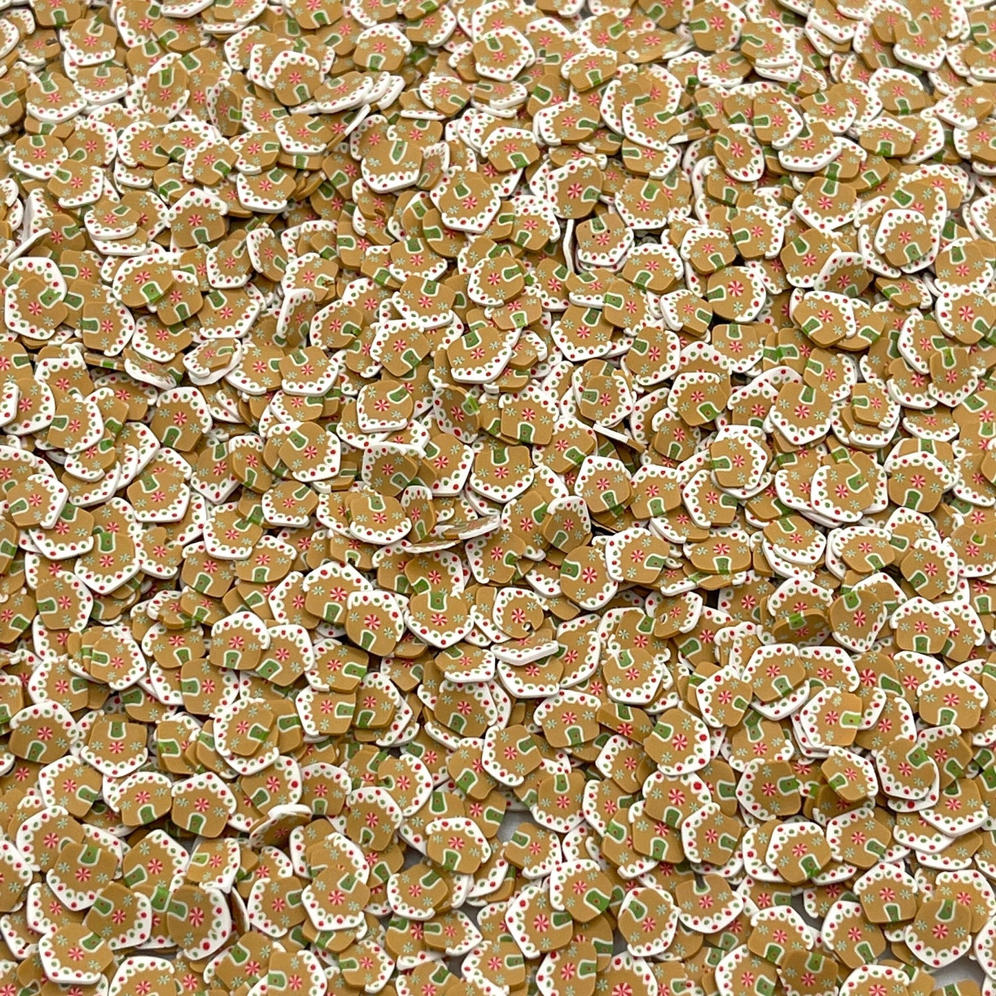 5MM/10MM Christmas Gingerbread Polymer Clay Sprinkle (NOT EDIBLE) D23-03/12