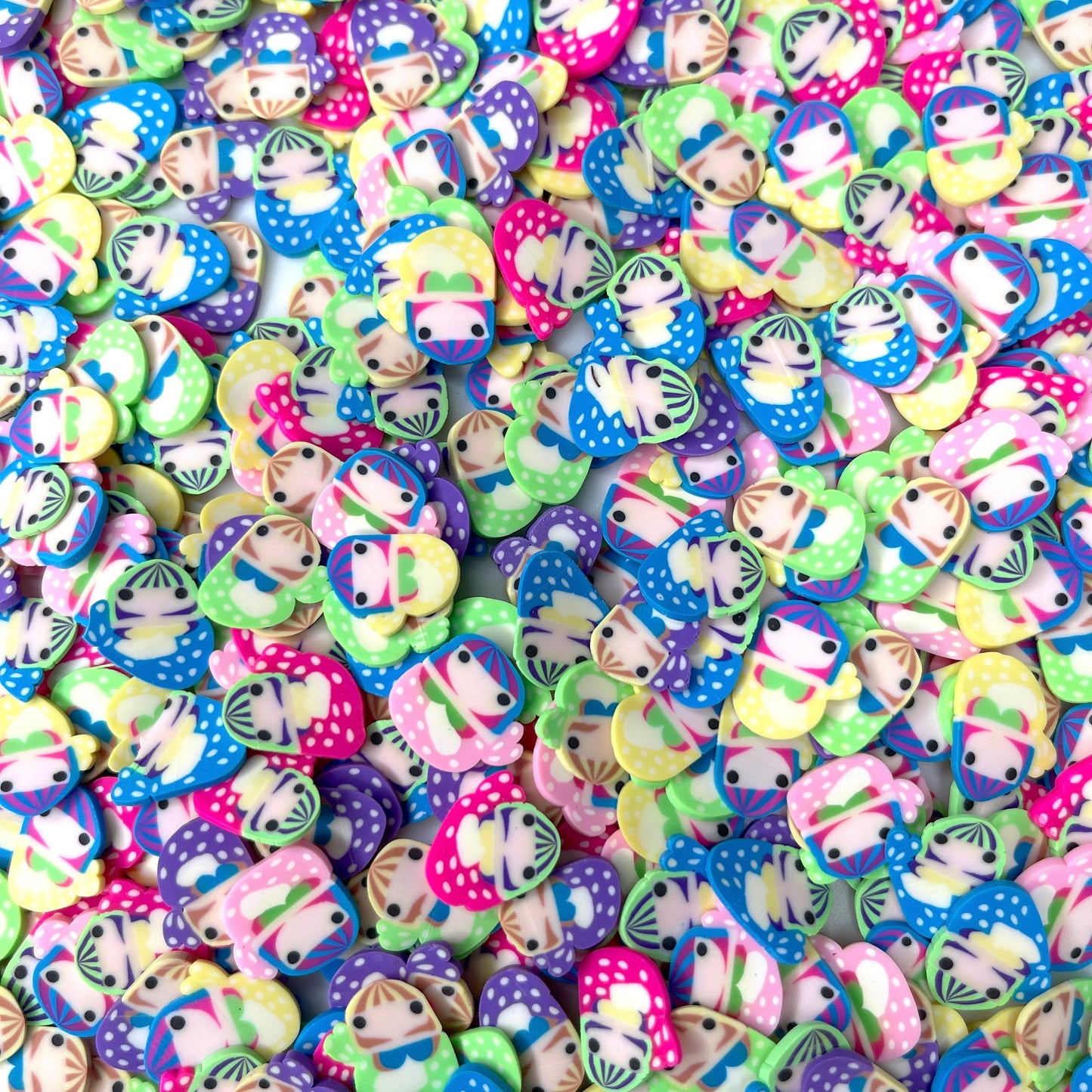 FAKE 5MM/10MM Mix Color Mermaid Polymer Clay Sprinkle (NOT EDIBLE)