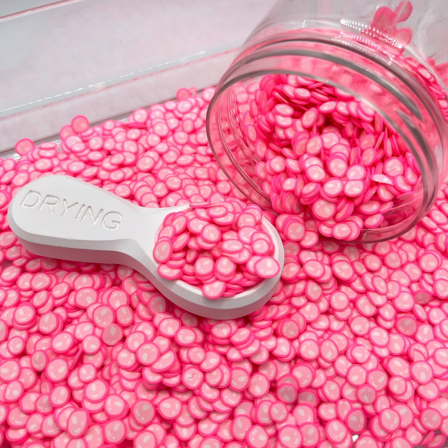 5MM/10MM Pink Bubble Polymer Clay Sprinkle (NOT EDIBLE) D33-23