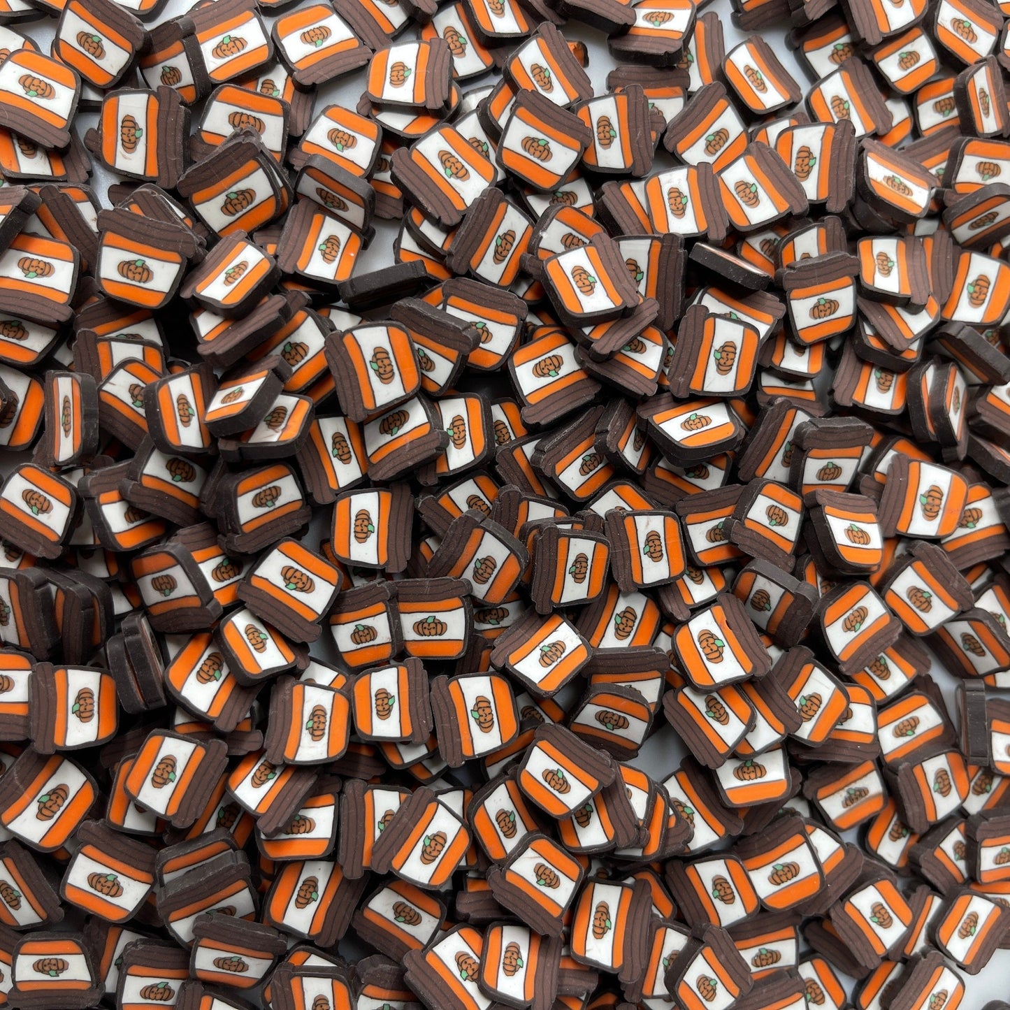 FAKE 5MM/10MM Pumpkin Spice, Food Polymer Clay Sprinkle (NOT EDIBLE) D39-19/20