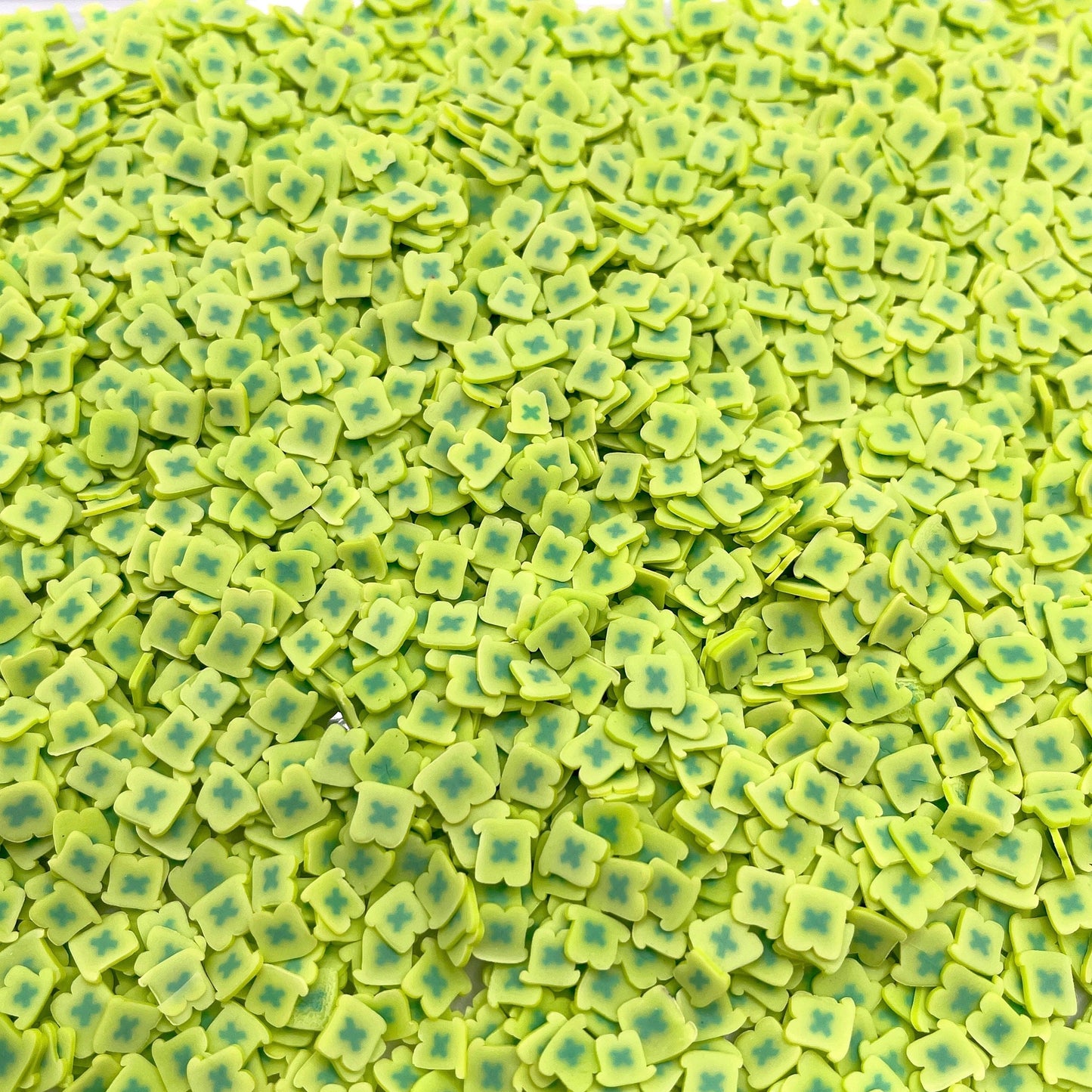 FAKE 5MM/10MM Shamrock Hat Polymer Clay Sprinkles (NOT EDIBLE) D32-23