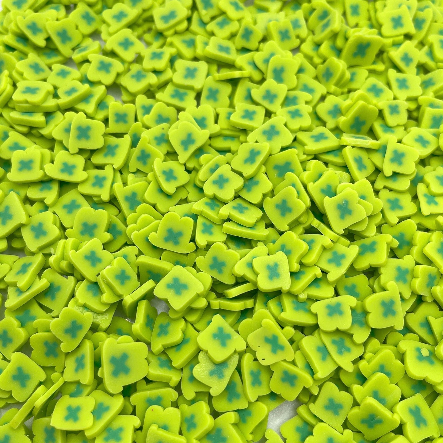 FAKE 5MM/10MM Shamrock Hat Polymer Clay Sprinkles (NOT EDIBLE) D32-23