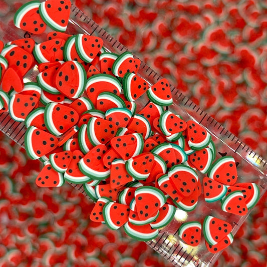 FAKE 5MM/10MM Watermelon Fruit Polymer Clay Sprinkle (NOT EDIBLE) D22-09