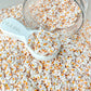 FAKE 5MM/10MM White Bunny Carrot,Animal Polymer Clay Sprinkle (NOT EDIBLE) D2-08