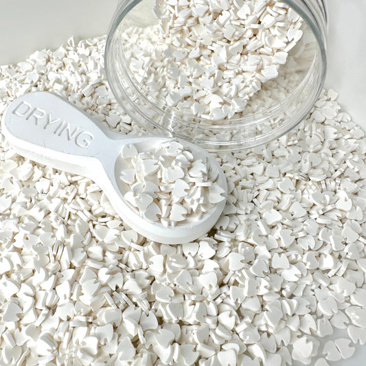 5MM/10MM White Tooth, Medical Polymer Clay Sprinkle (NOT EDIBLE) D2-26/27