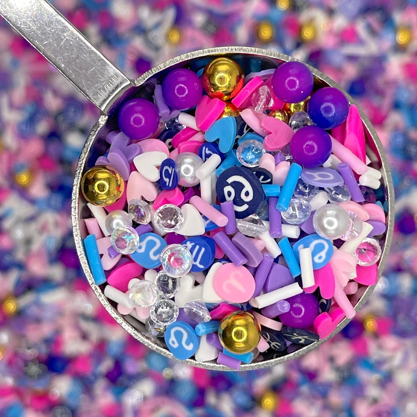 FAKE Astrological Polymer Clay Pearl Polymer Clay Sprinkle (NOT EDIBLE) D10-24