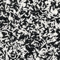 FAKE Black and White Polymer Clay Sprinkle Pieces Mix (NOT EDIBLE) D11-33