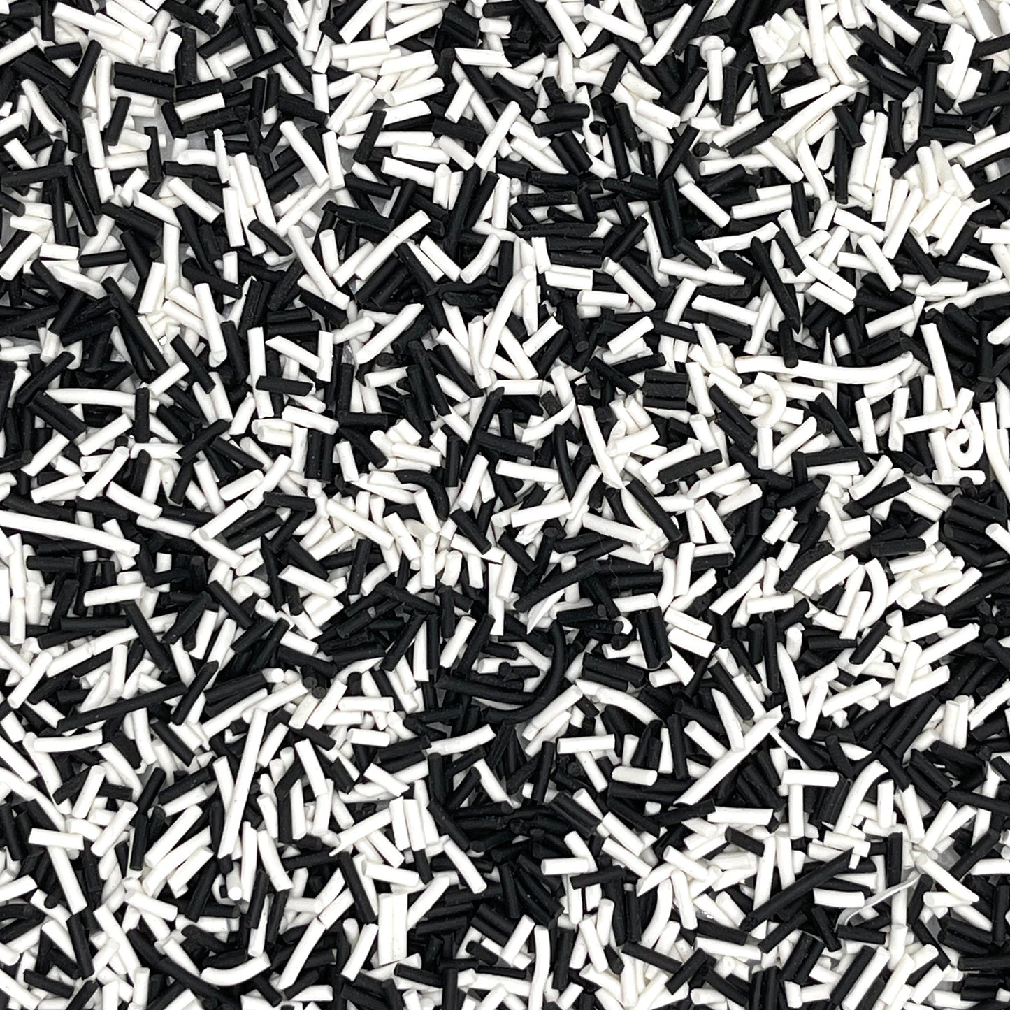 FAKE Black and White Polymer Clay Sprinkle Pieces Mix (NOT EDIBLE) D11-33