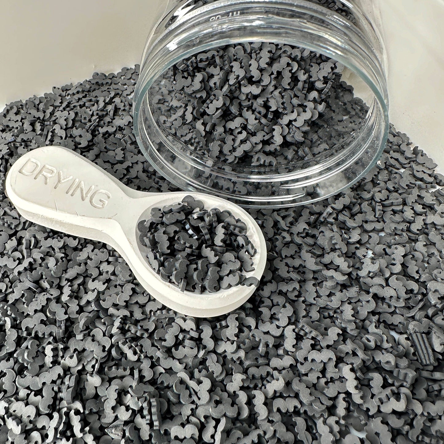 Black Mustache Themed Polymer Clay Sprinkle (NOT EDIBLE) D26-20