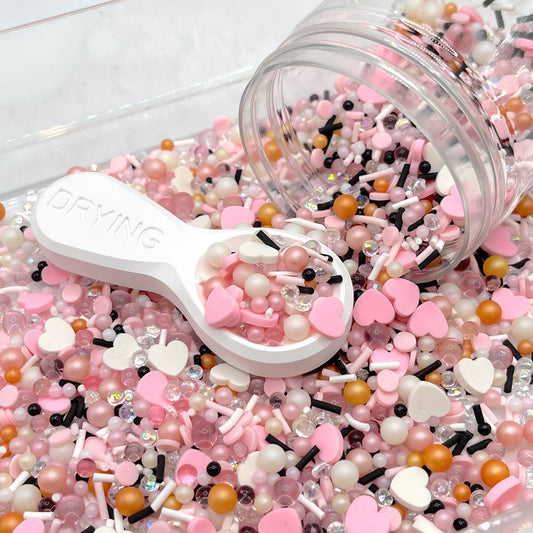 FAKE Pink Dream w/ Pearls Polymer Clay Sprinkle (NOT EDIBLE) D4-22