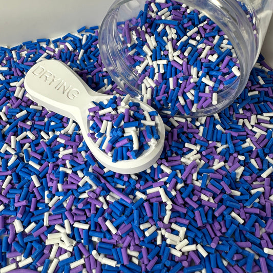 FAKE Blue Purple Galaxy Themed Polymer Sprinkle Pieces Mix (NOT EDIBLE) D1-06