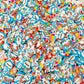 FAKE Blue Rainbow Sky Party Themed Polymer Clay Sprinkle Mix (NOT EDIBLE) D37-21