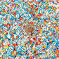 FAKE Blue Rainbow Sky Party Themed Polymer Clay Sprinkle Mix (NOT EDIBLE) D37-21