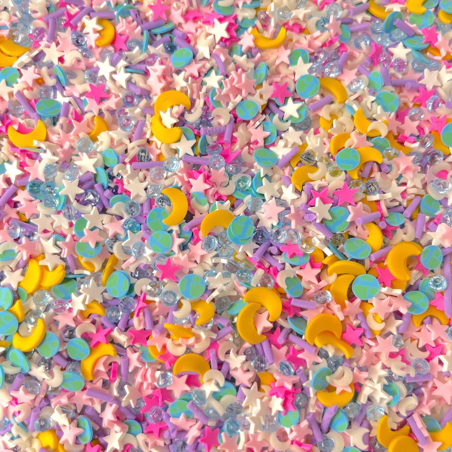 FAKE Bright Galactic Space Mix Polymer Clay Sprinkle Mix (NOT EDIBLE)  D48-28