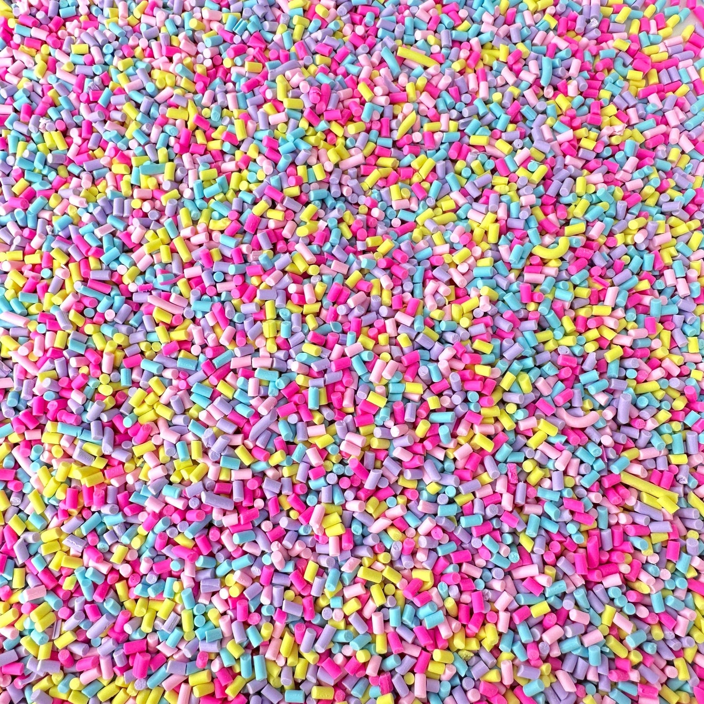 FAKE Bright Neon Pastels Themed Polymer Clay Sprinkle Mix (NOT EDIBLE) D39-01