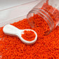 FAKE Bright Orange Polymer Clay Sprinkle Pieces (NOT EDIBLE) D16-19