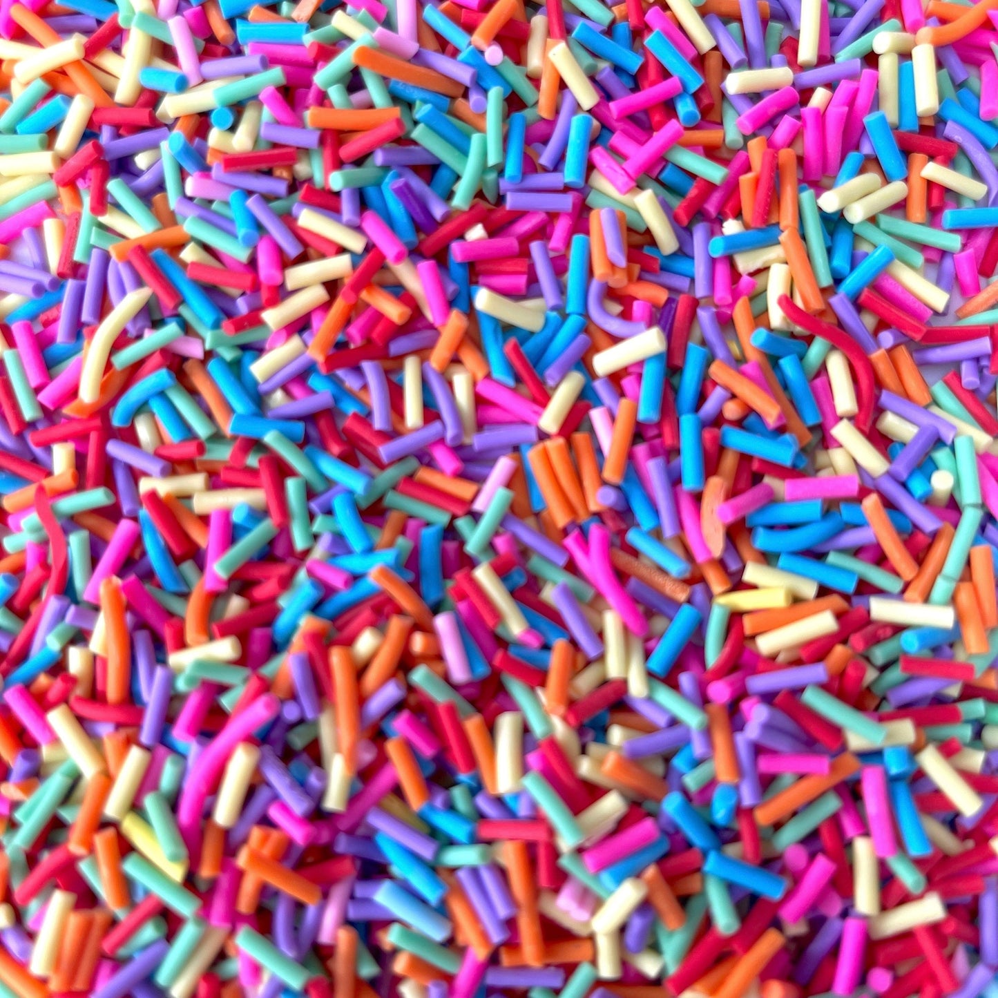 FAKE Brightly Colored Polymer Clay Sprinkle Pieces Mix (NOT EDIBLE) D11-35