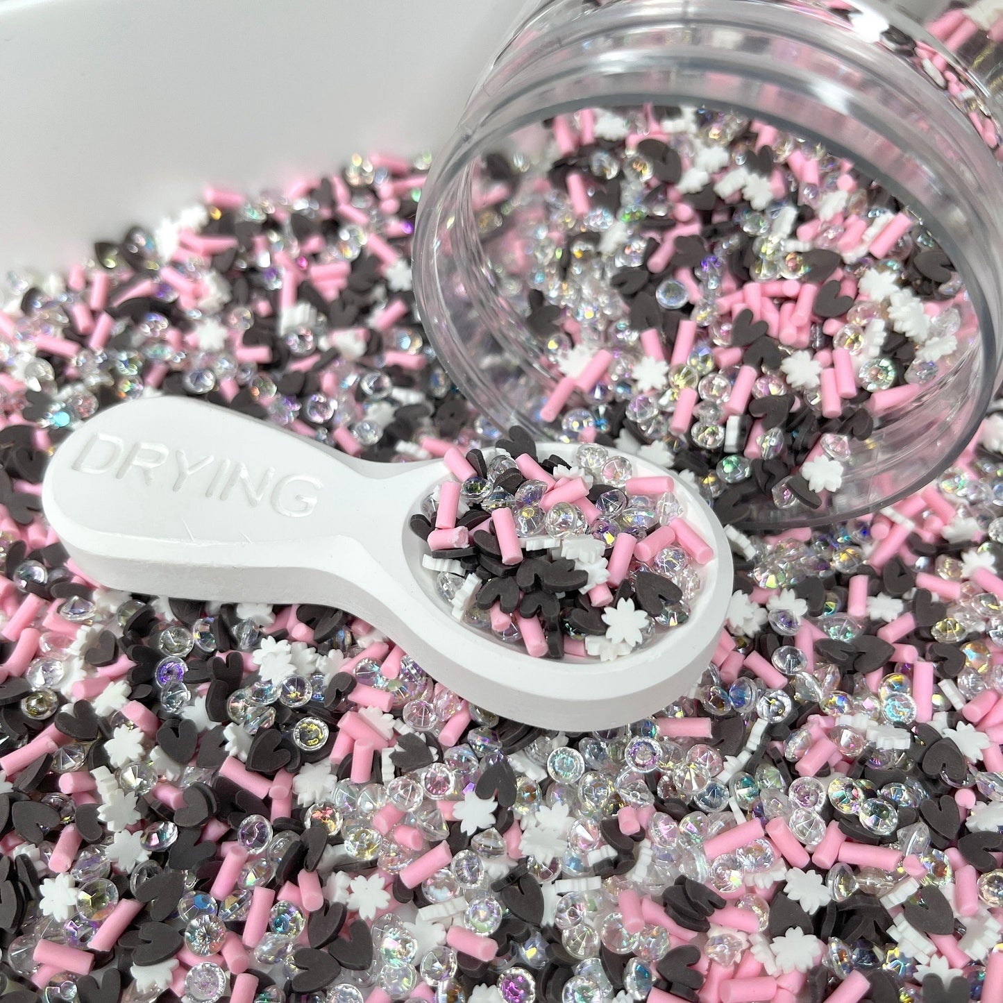 Chocolate Sakura Polymer Clay Sprinkle Mix (NOT EDIBLE)  D43-22