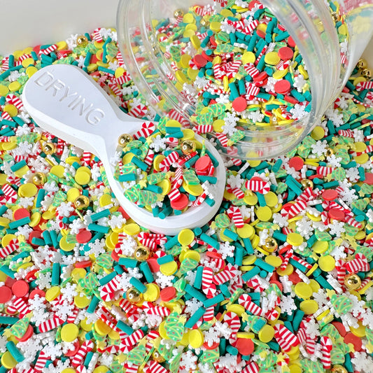FAKE Christmas Delights, Winter Polymer Clay Sprinkle Mix (NOT EDIBLE) D1-24