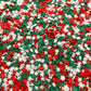 FAKE Dark Christmas Mouse, Animal Polymer Clay Sprinkle Mix (NOT EDIBLE) D31-25