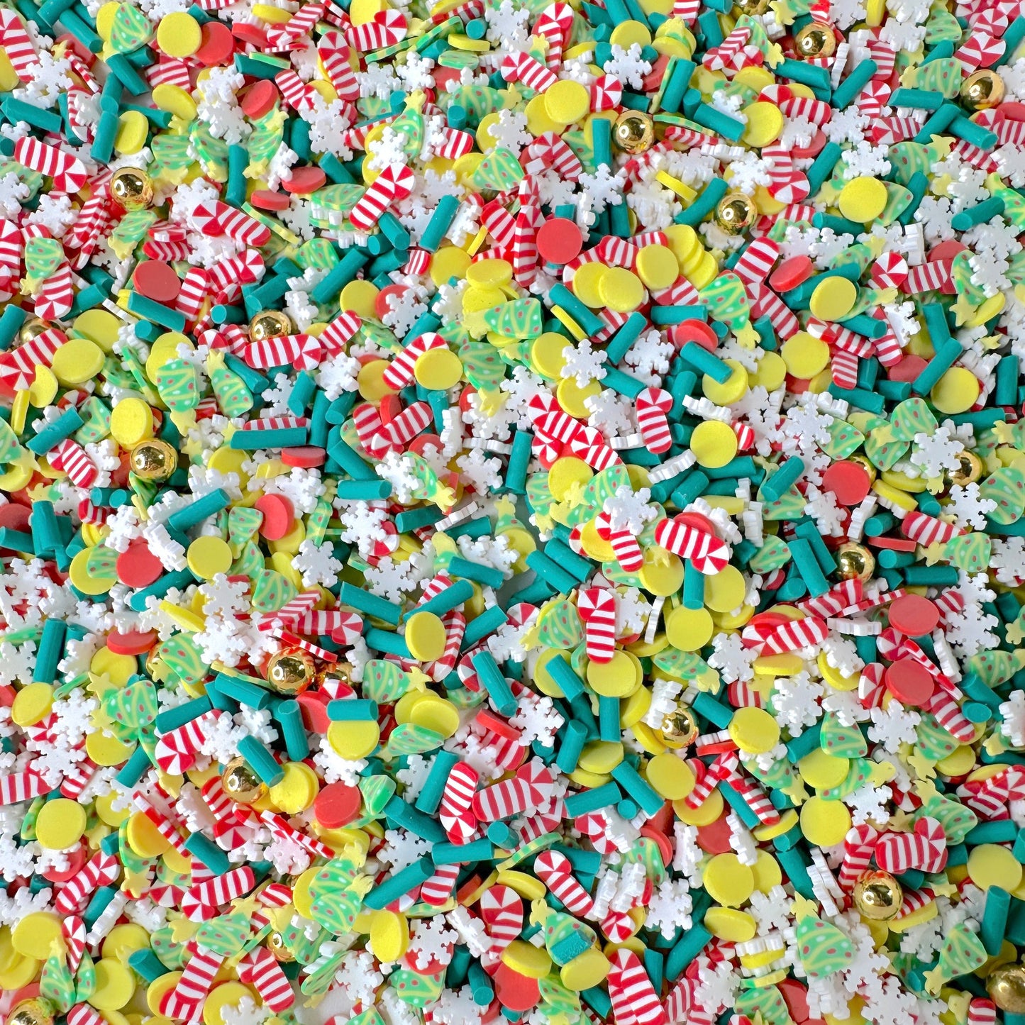 FAKE Christmas Delights, Winter Polymer Clay Sprinkle Mix (NOT EDIBLE) D1-24