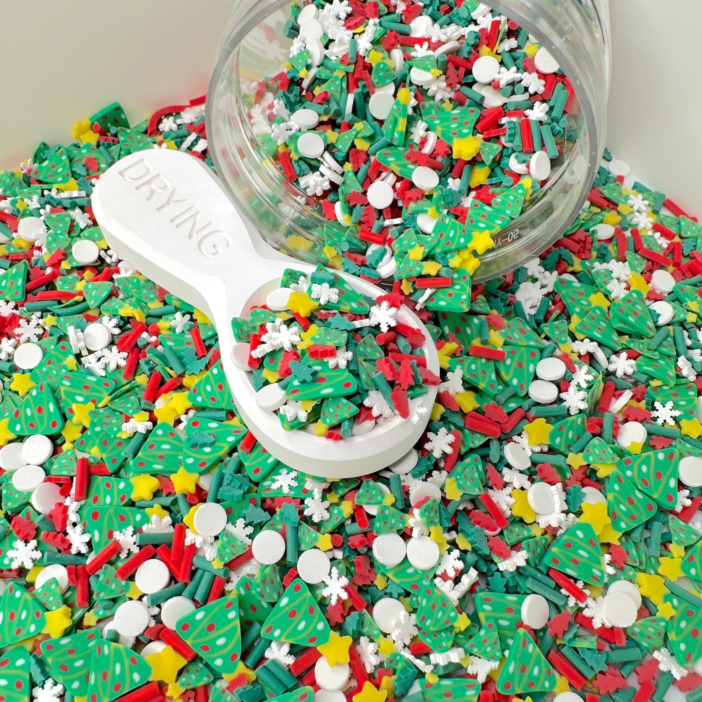 FAKE Christmas Tree Forest Themed Mix Polymer Clay Sprinkle (NOT EDIBLE) D28-08