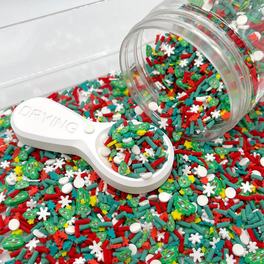 FAKE Christmas Tree Polymer Clay Sprinkle Mix (NOT EDIBLE)  D4-14