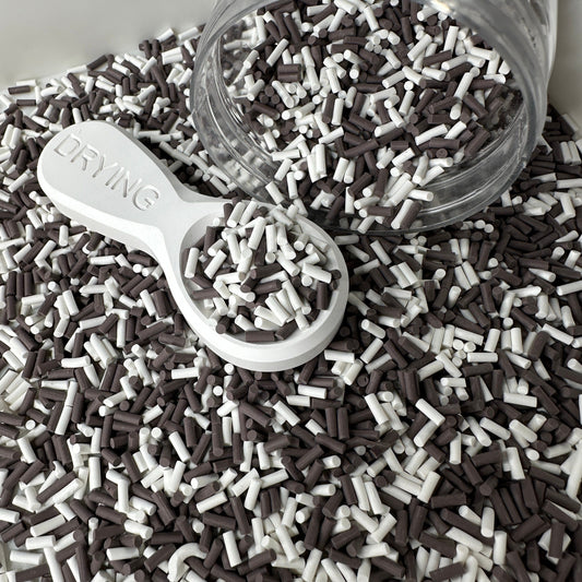 FAKE Coffee Brown and White Themed Polymer Clay Sprinkle Mix (NOT EDIBLE)  D1-14