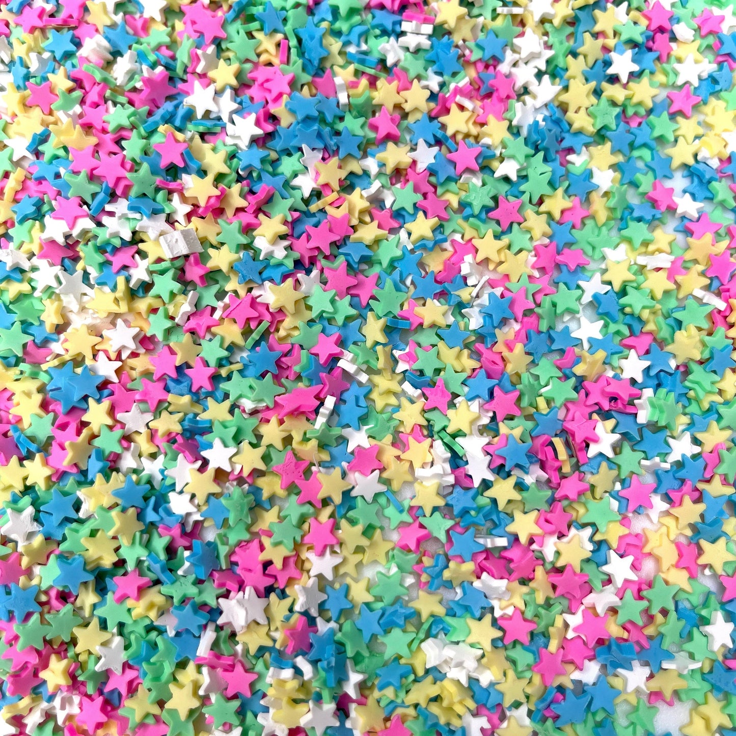 FAKE Cool Tone Mixed Color Star Polymer Clay Sprinkle Mix (NOT EDIBLE) D28-11