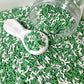 FAKE Dark Green White Themed Polymer Clay Sprinkle Pieces Mix (NOT EDIBLE) D1-11