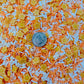Double Orange Star Themed Polymer Clay Sprinkle Mix (NOT EDIBLE) D25-12