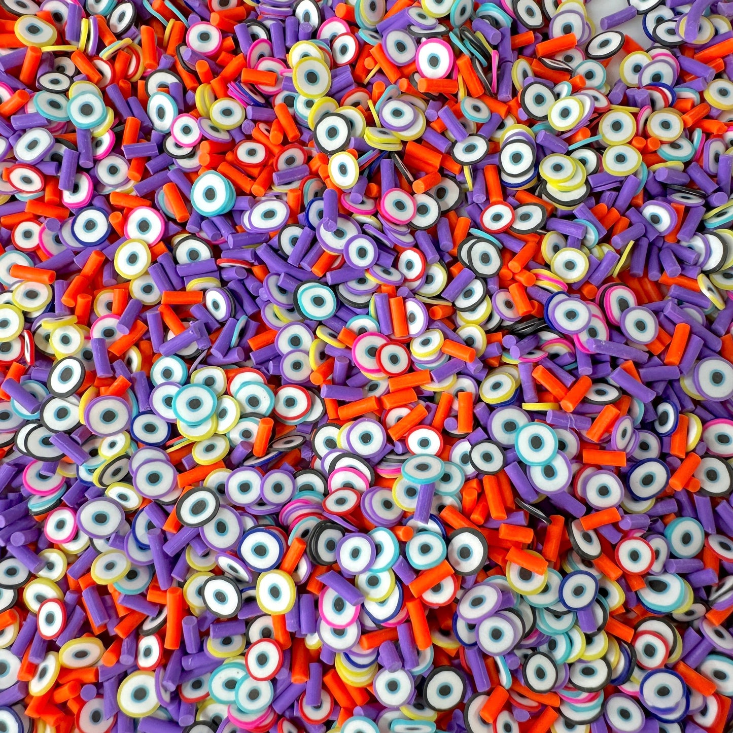 FAKE Evil Eye Party, Halloween Polymer Clay Sprinkle Mix (NOT EDIBLE) D1-25