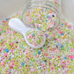 FAKE Flower Garden Party, Floral Polymer Clay Sprinkle Mix (NOT EDIBLE) D44-03