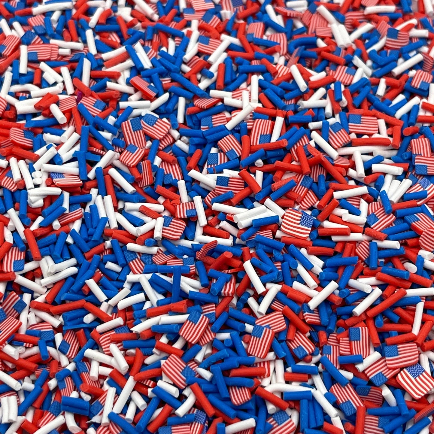 FAKE Fourth of July Polymer Clay Sprinkle Mix (NOT EDIBLE) D10-09