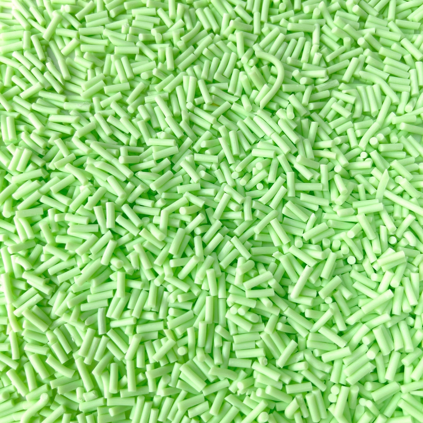 FAKE Light Green Polymer Clay Sprinkle Pieces (NOT EDIBLE) D28-24